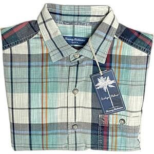 Tommy Bahama Casual Shirt Men's Small Long Sleeve Tortola Sunwash Check NEW